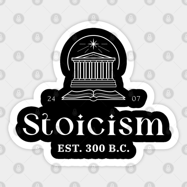 Stoicism Classic Sticker by StoicChimp